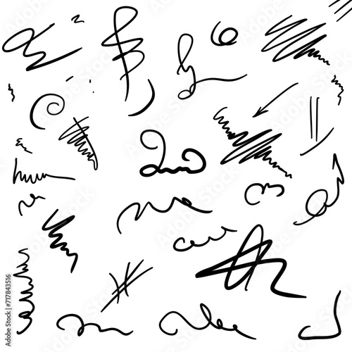hand drawing, doodle, flat design
