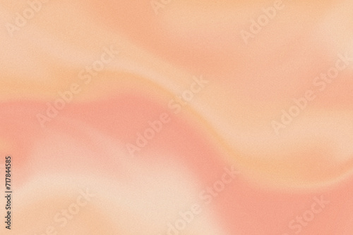 Peach gradient. Digital noise, grain texture. Nostalgia, vintage, retro 70s, 80s style. Abstract lo-fi background. Wallpaper, template, print. Desert sand landscape. Orange, dusty pink, beige colors