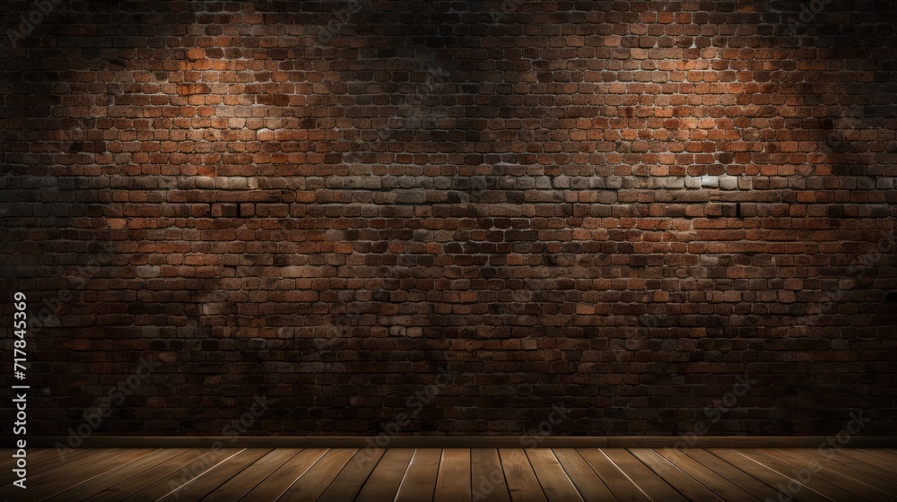 Antique Brick Wall with Dark Color Palette Adds Mature and Refined Appeal to Any Setting. Antique Brick Wall with Dark Color Palette Adds Mature and Refined Appeal to Any Setting.