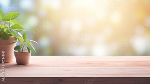Empty wooden countertop © Hassan