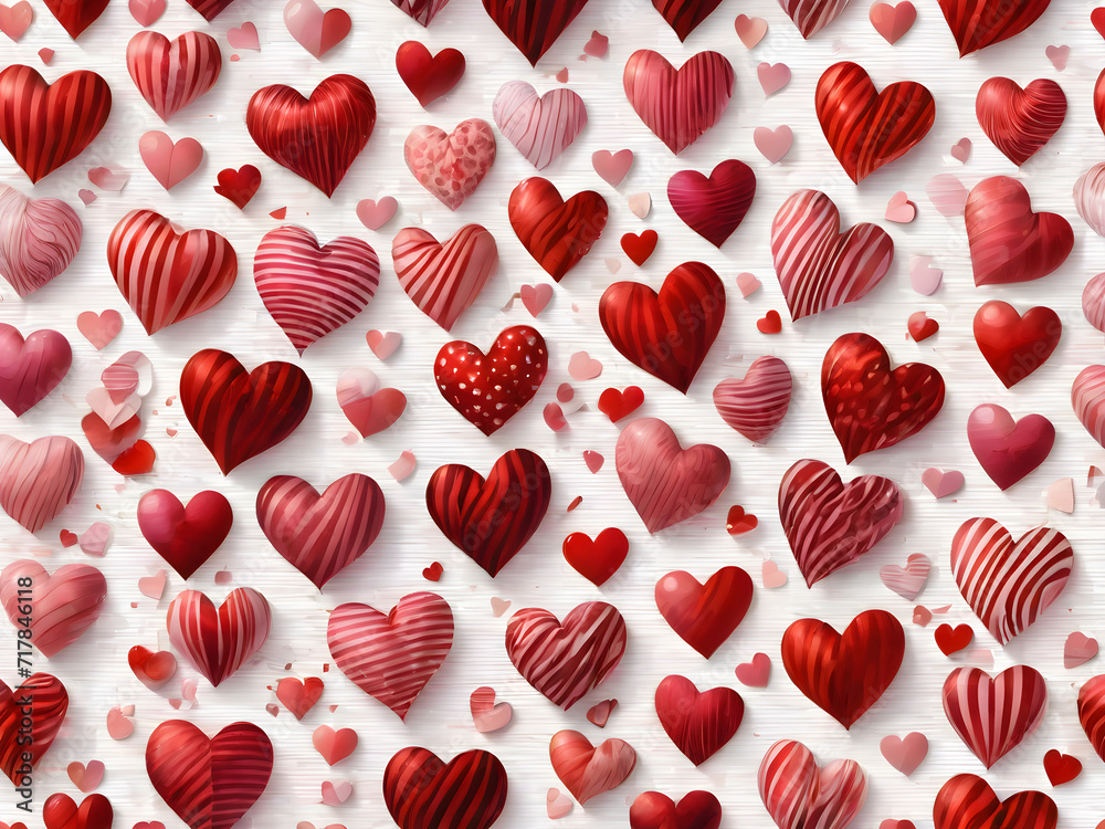 seamless background with red hearts seamless background with red hearts