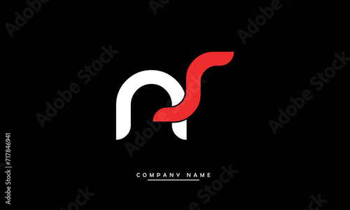 NS  SN  N  S Abstract Letters Logo Monogram