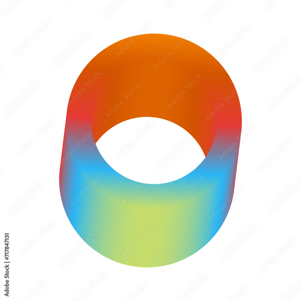 An abstract cut out transparent futuristic gradient streak design element.