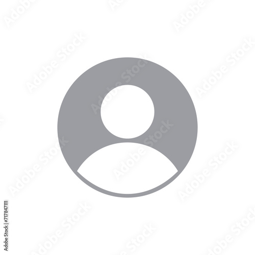 User profile vector flat illustration. Avatar, person icon, gender neutral silhouette, profile picture. Suitable for social media profiles, icons, screensavers and as a template. photo