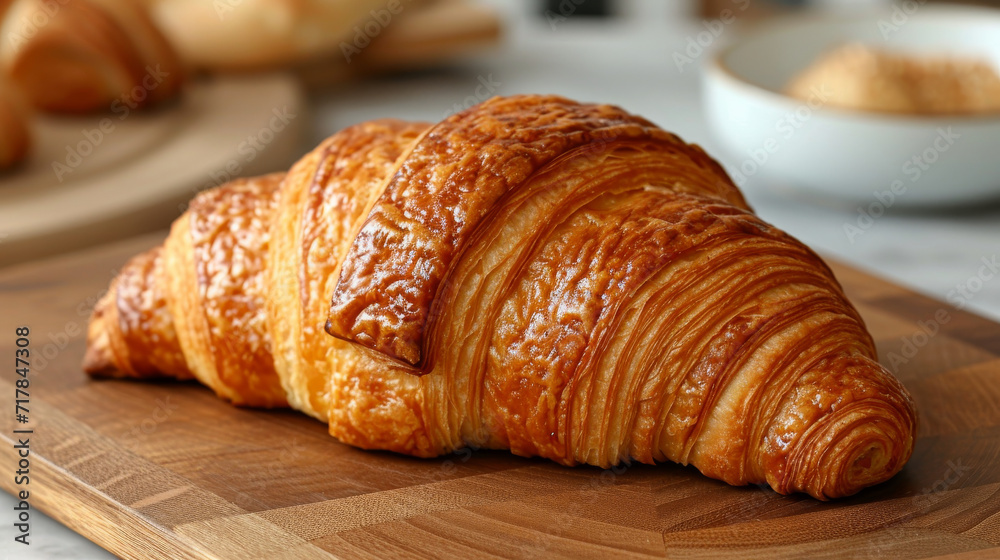 croissant product photo well decorated croissant product photo well decorated