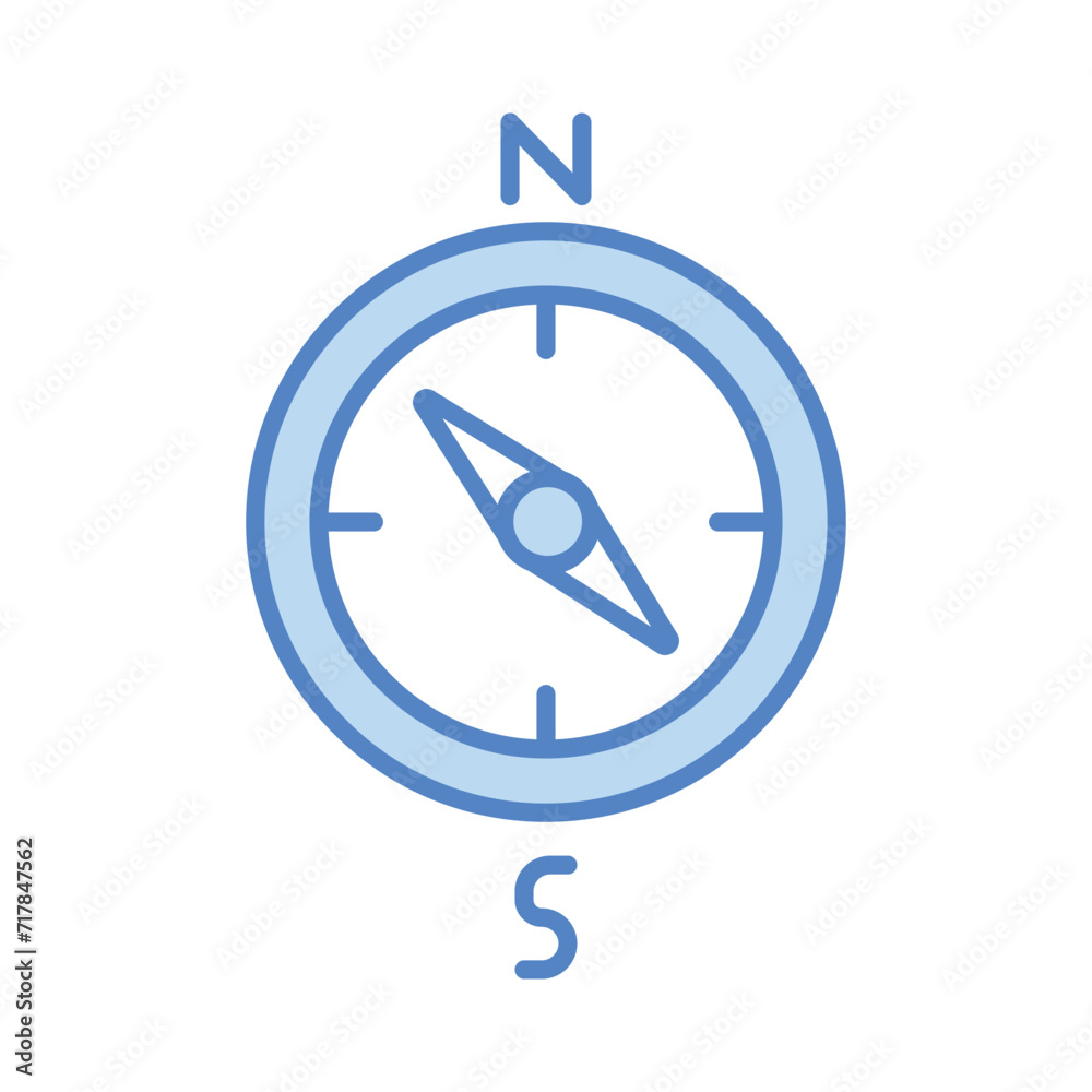 Compass icon isolate white background vector stock illustration Compass icon isolate white background vector stock illustration