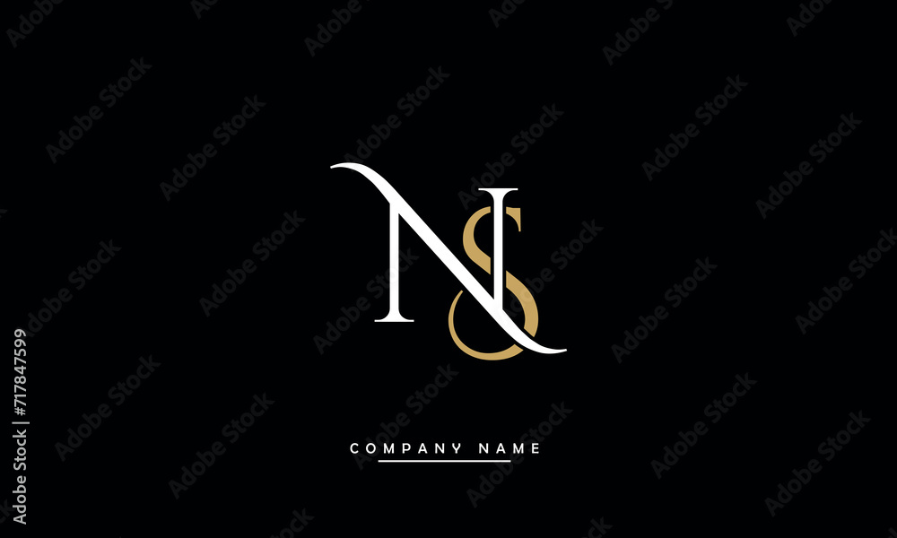 NS, SN, N, S Abstract Letters Logo Monogram NS, SN, N, S Abstract Letters Logo Monogram