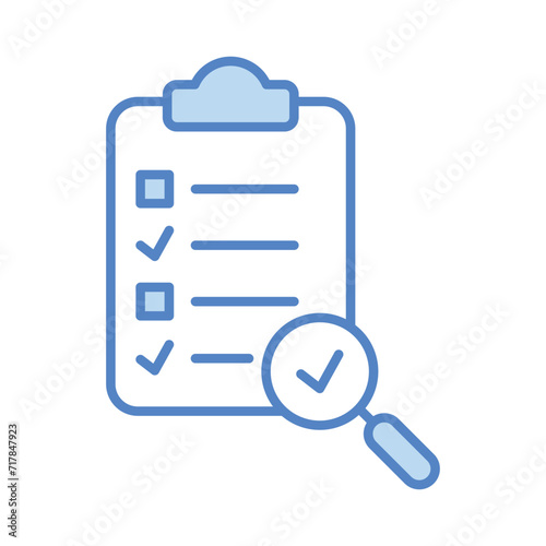 Checklist icon isolate white background vector stock illustration © vector squad