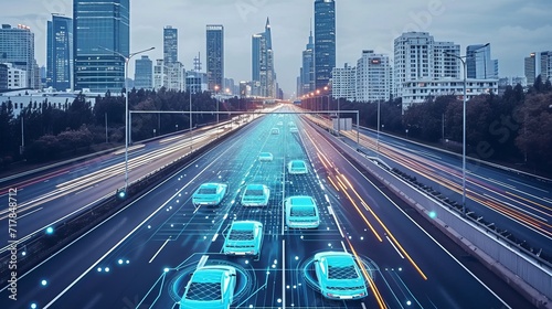 Integrated control system simulation and autonomous driving in smart city photo