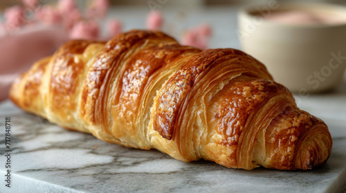 croissant product photo well decorated