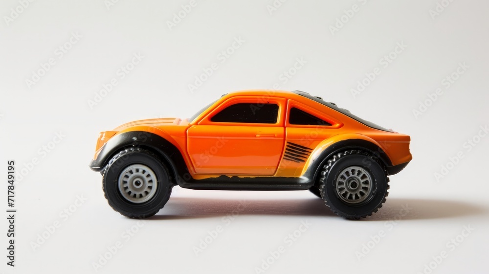 Photo of toy car with radio control isolated on white Photo of toy car with radio control isolated on white