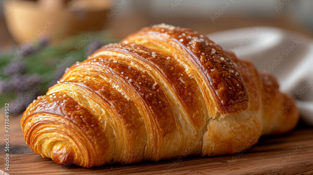 croissant product photo well decorated