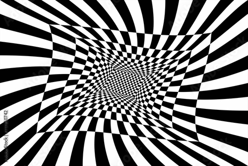 Psychedelic checkerboard