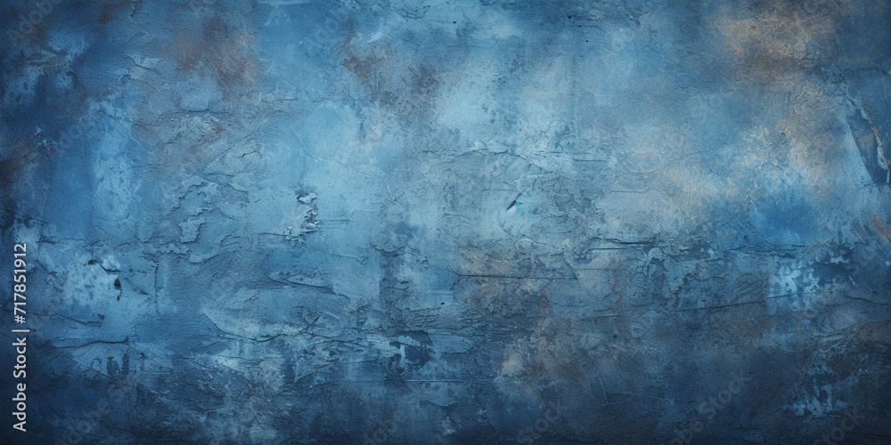 Beautiful abstract grungy blue stucco wall background year color concept