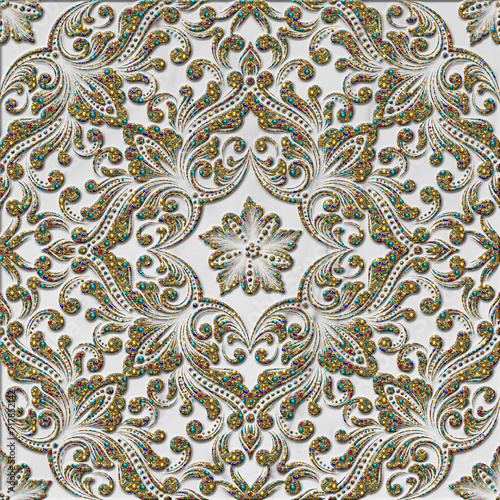 geometric 3d structure wallpaper pattern, digital decorative interior background texture, ceramic tile, carpet, cover, card.