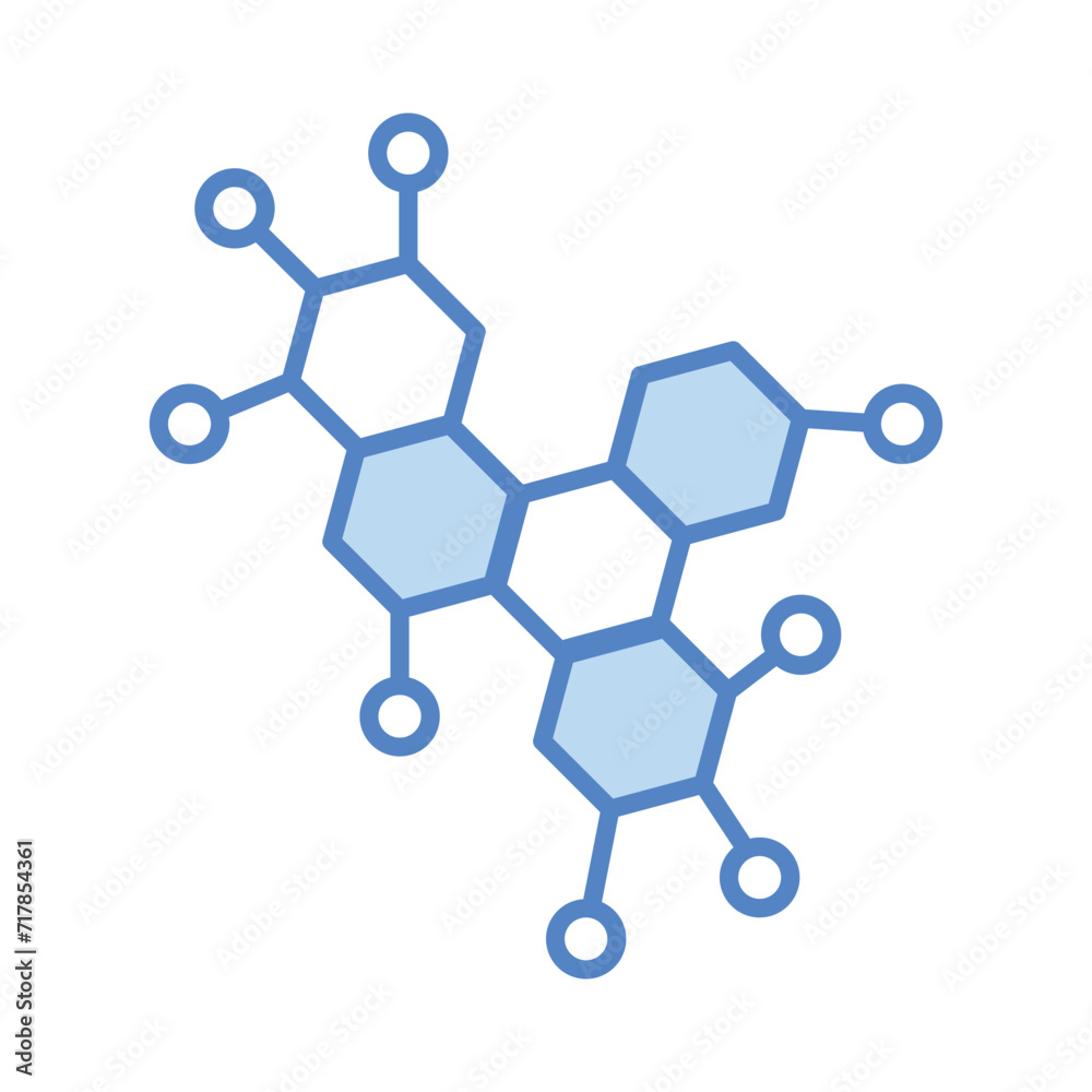 Chemistry icon isolate white background vector stock illustration