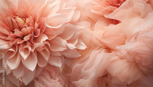 Pink Blossom Beauty: Soft Floral Delight on Pastel Background