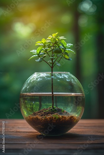 Aquatic Gardening: A Monthly Event for the Modern Indoor Gardener Generative AI photo