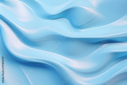 Abstract 3D soft blue color Liquid Wave Background
