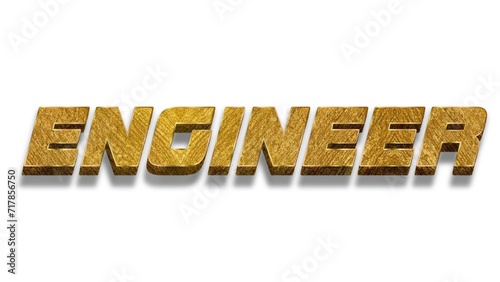 3D Engineer text banner art