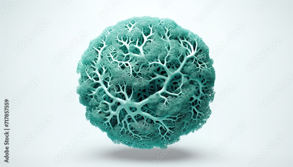 coral sphere on white background, coral reef, water green, sea foam coral sphere on white background, coral reef, water green, sea foam