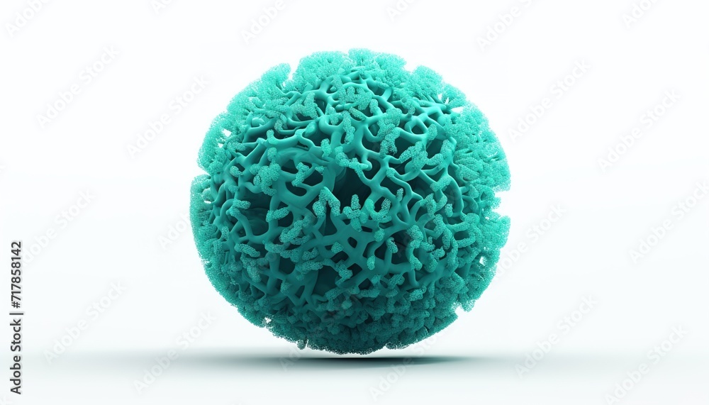 coral sphere on white background, coral reef, water green, sea foam coral sphere on white background, coral reef, water green, sea foam