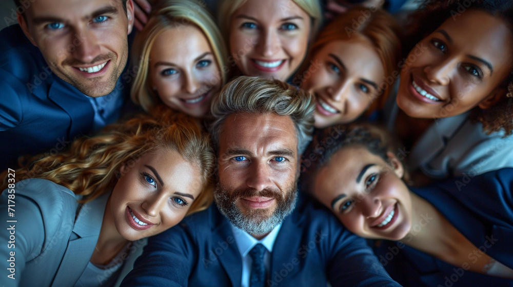 Unified portrait of a business team in formal wear Unified portrait of a business team in formal wear