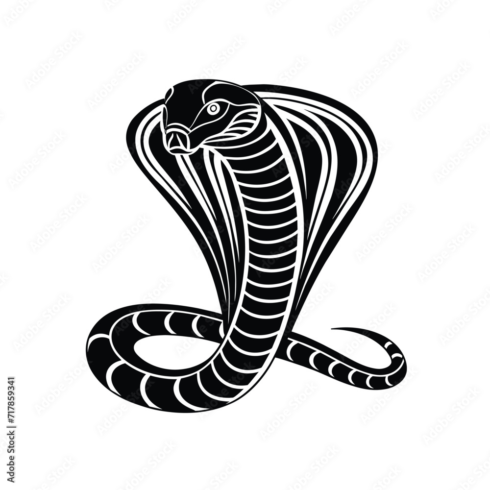 Fototapeta premium Cobra graphic vector EPS