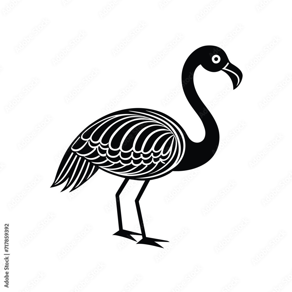 Obraz premium Flamingo graphic vector EPS