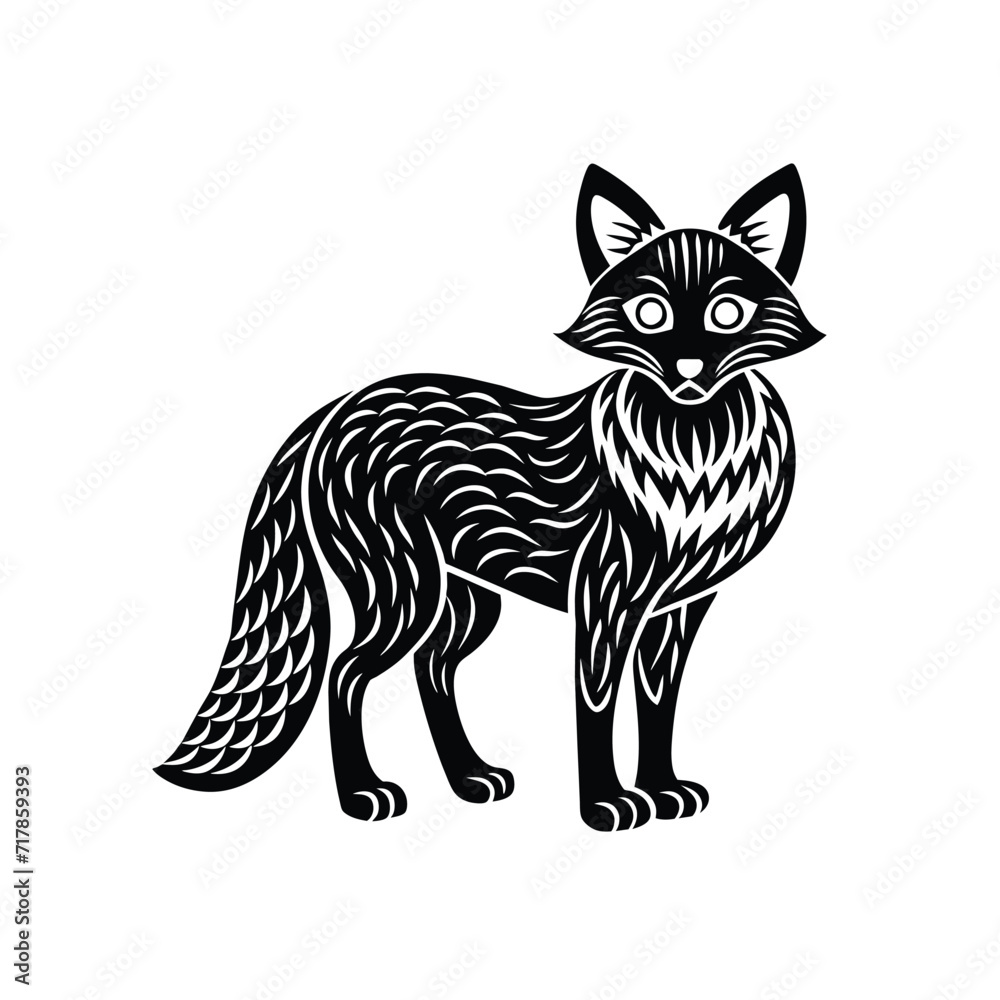 Fototapeta premium Fox graphic vector EPS