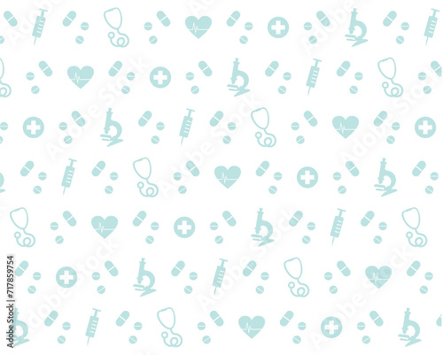 National Doctors Day medical background pattern