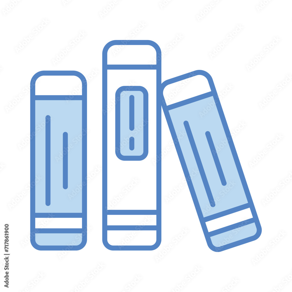Library icon isolate white background vector stock illustration Library icon isolate white background vector stock illustration