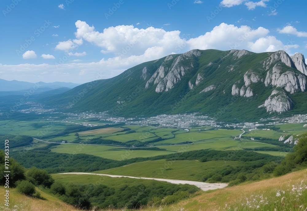 Fototapeta premium fantastic view of the nature reserve monte cofa