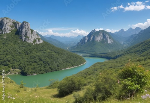 fantastic view of the nature reserve monte cofa