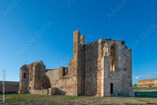 North Cyprus, Carmelite Church
Another of Famagusta's remarkable ruined churches from the Gothic period is the Church of St Mary of Carmel or the Carmelite Church.It was built in the 14 century.
