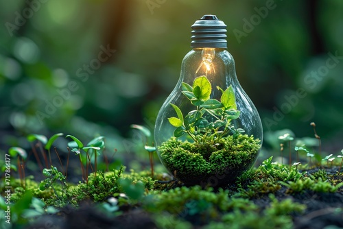 Glowing Light Bulb Planter: A Sustainable, Eco-Friendly Solution for Your Home Generative AI