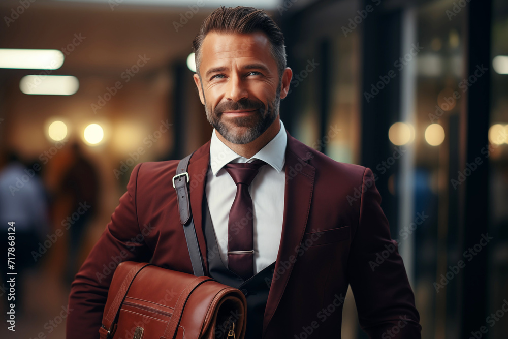 Male Venture Capitalist with Briefcase