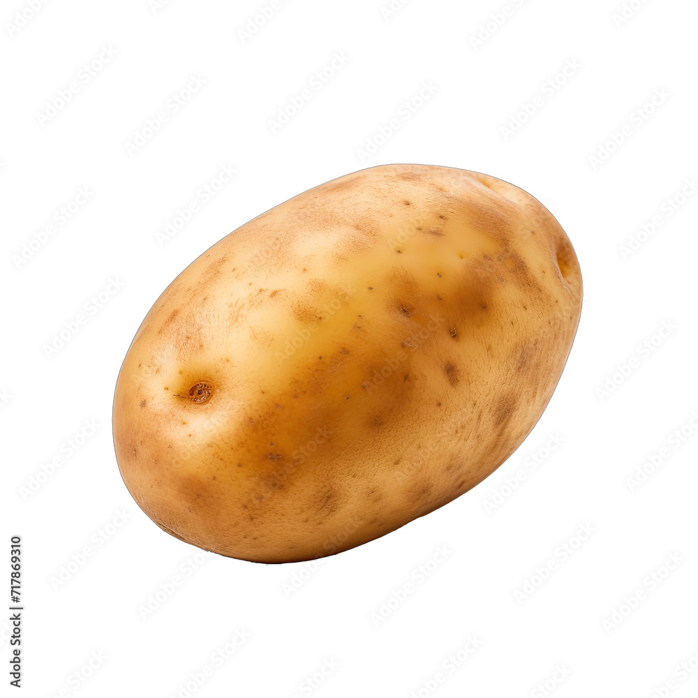 A Russet Potato a Staple in Many Dishes.. Isolated on a Transparent Background. Cutout PNG. A Russet Potato a Staple in Many Dishes.. Isolated on a Transparent Background. Cutout PNG.