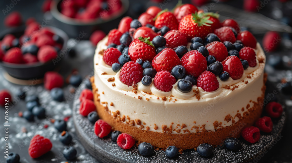 freshly baked cake well decorated product photo freshly baked cake well decorated product photo