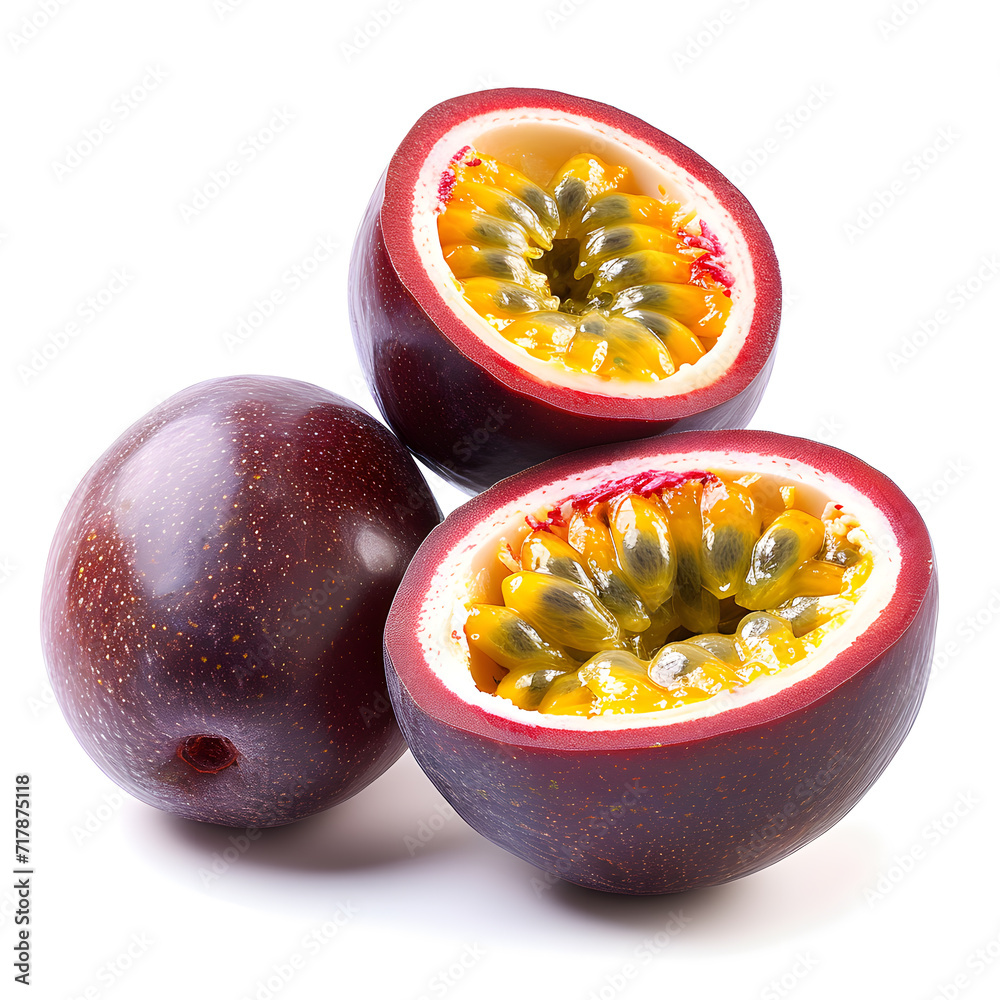 Passion fruit isolated on white Passion fruit isolated on white