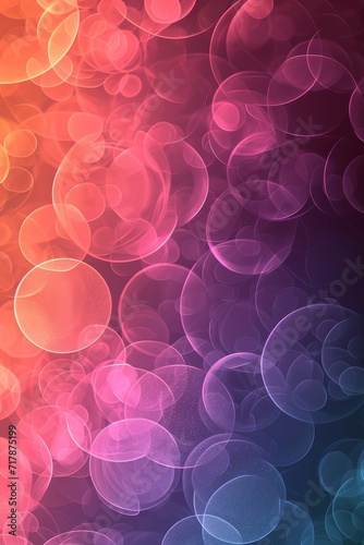 Modern bubbles gradient background