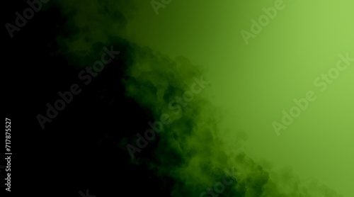 緑色の煙の美しい背景/グラフィック/デザイン/サムネイル/テクスチャ/素材/雲