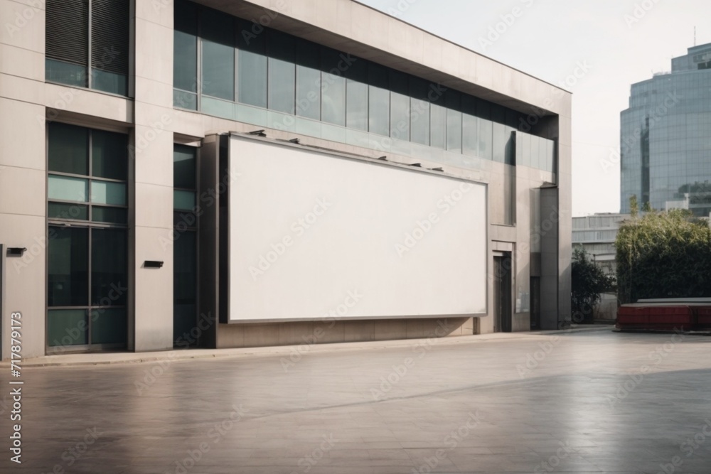 public advertisement board space in the street as empty blank white mockup signboard copy space area public advertisement board space in the street as empty blank white mockup signboard copy space area