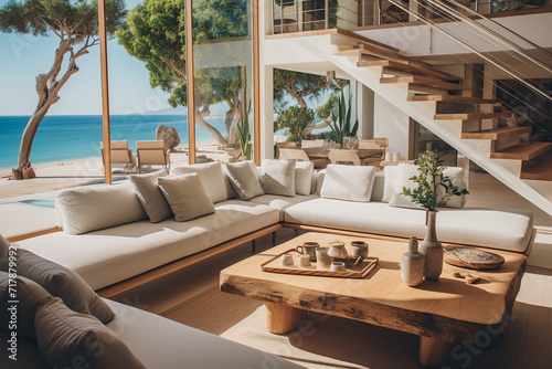 Sumptuous Poolside Oasis with Elegant Furnishings and Serene Coastal Views at a Luxury Resort Hotel © NUTTAWAT