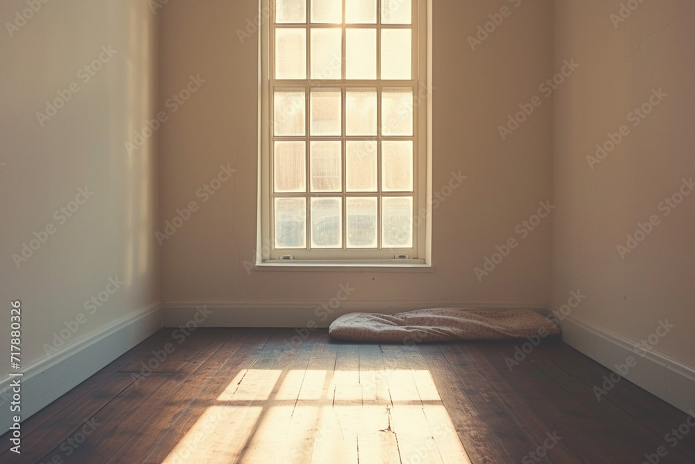 eternal sunshine streaming through a window, illuminating a simple and uncluttered room, promoting clarity and peace of mind in a minimalistic style eternal sunshine streaming through a window, illuminating a simple and uncluttered room, promoting clarity and peace of mind in a minimalistic style
