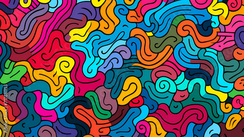 Wallpaper Mural Cute graffiti art abstract background poster web page PPT, art background Torontodigital.ca