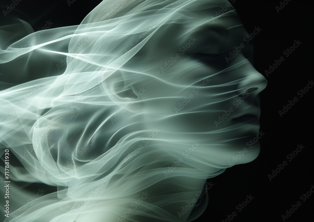 Fantasy portrait of people as a negative, art Fantasy portrait of people as a negative, art