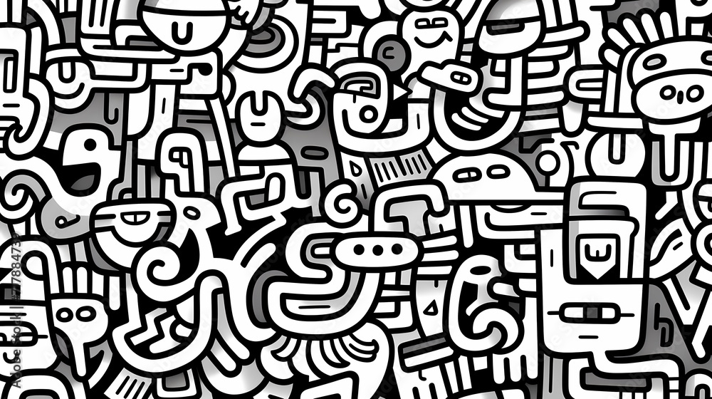 Abstract seamless doodle background, artistic backdrop Abstract seamless doodle background, artistic backdrop