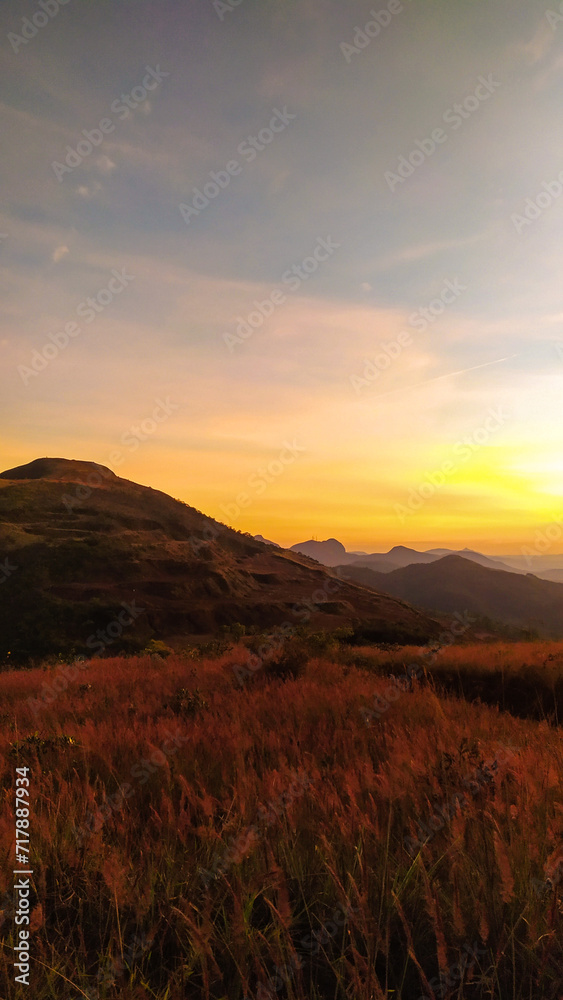 Sunset in the mountains of Rola Moça state park in Belo Horizonte, Minas Gerais, Brazil Sunset in the mountains of Rola Moça state park in Belo Horizonte, Minas Gerais, Brazil