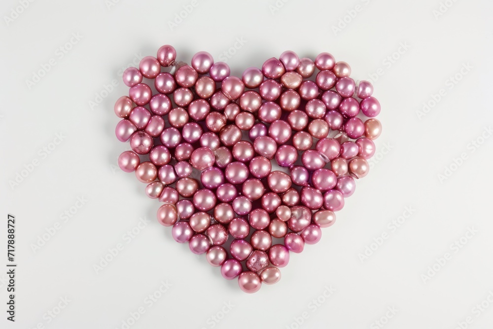 Valentine's Day moment, A heart-shaped arrangement of vibrant pink and gold spheres creates a visually striking and symbolic representation of love and affection. Ai generate Valentine's Day moment, A heart-shaped arrangement of vibrant pink and gold spheres creates a visually striking and symbolic representation of love and affection. Ai generate